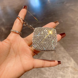 Mini Tape Measure Portable Keychain Luxury Diamond-Encrusted Ruler 2m High-Precision Measurement Clothing Home Cross-Border