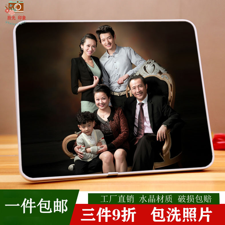 444Z批發拉米娜版畫擺台照片做婚紗照片放大掛牆相片全家福相框制