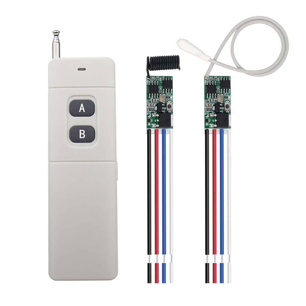 Wireless remote control switch DC 5V 12V 24V single-channel miniature receiver kite LED light toy remote control