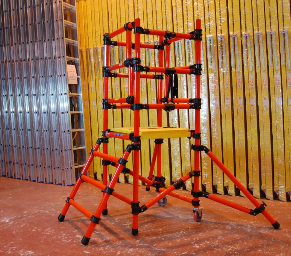 厂家批量供应折叠脚手架 快装型绝缘工作架 简易折叠式 坚固实用