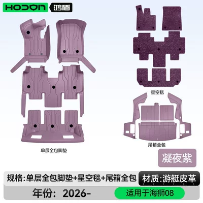 Modelə uyğun ayaqaltı – trunk mat accessories and supplies - 212t01six-seatersea-lion-08-package-deal-midnight-purple-purple-thickened-starry-sky-blanket-full-trunk-coverage-for-other-colors-please-contact-customer-service