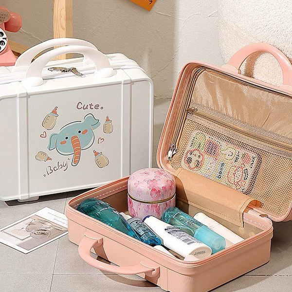Путешествие маленький ретро чемоданчик handsont storage box, косметичка, 14 дюймов