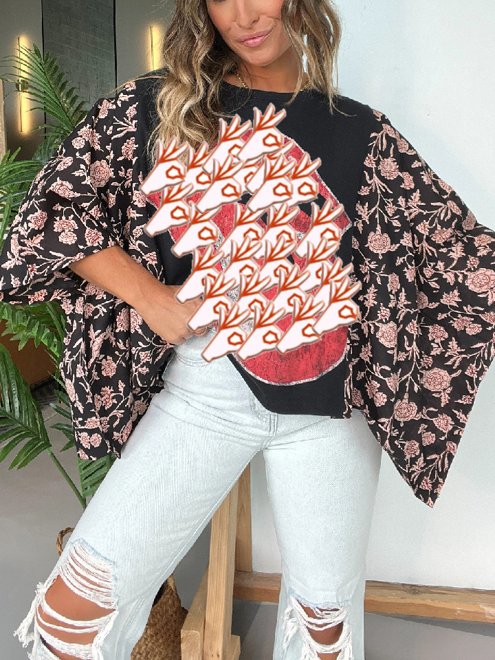 218g Weight Long Sleeve Sleeve Length Pullovers Placket Type Polyester Fabric Type Long Top Length T-shirt Tops Type Daily Occasion Round Neck Neckline Loose Fit Type Animal, Vocabulary Words/Name, Flower, Mushroom, Skull Pattern Summer Season Women's Gender Casual Style Wholesale Women's Polyester Casual Animal Vocabulary Words/Name Flower Long Sleeve T-Shirts 20
