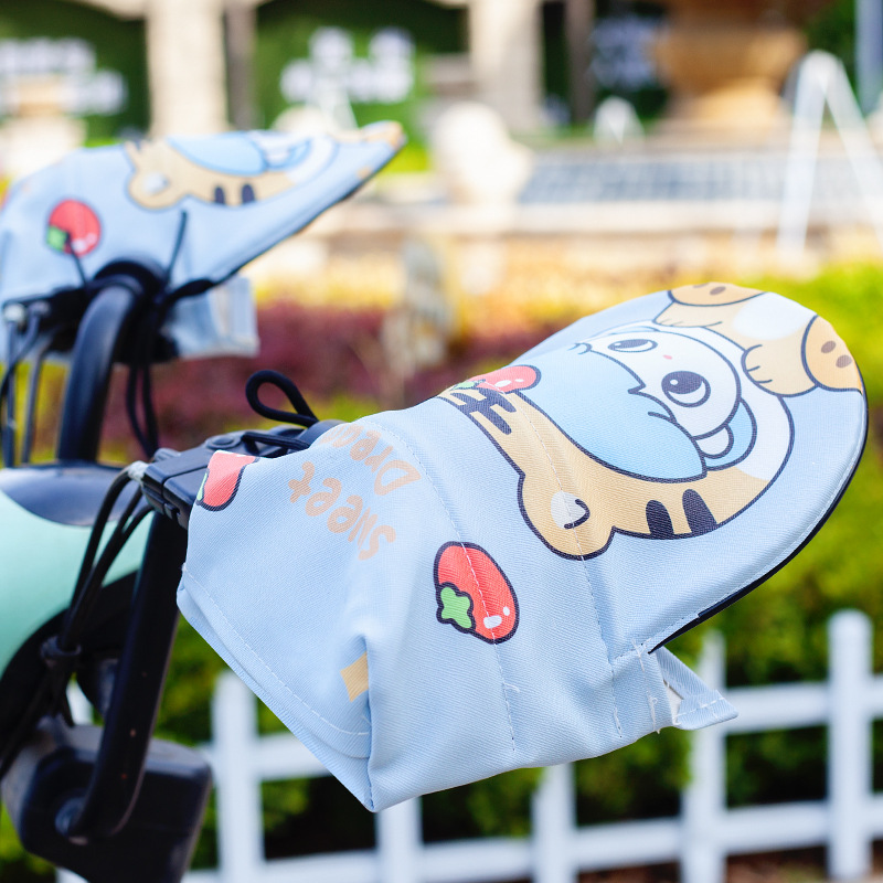 Vehículo eléctrico de verano a prueba de viento a prueba de lluvia a prueba de agua a prueba de sol batería transpirable mangas de motocicleta protector de manos