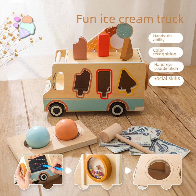 Cognitive universal family geometric smart toy for ice cream