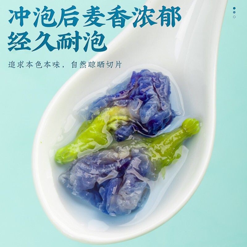 Butterfly Pea Flower Tea Lan Hu Die 30 Teabags 70g Dried Blue Floral Herbal Tea for Cold Brew in use