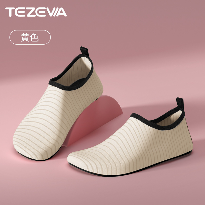 Tezewa zapatos de fitness de interior de las mujeres de fondo suave ligero antideslizante aeróbicos yoga zapatos de baile zapatos de entrenamiento integral