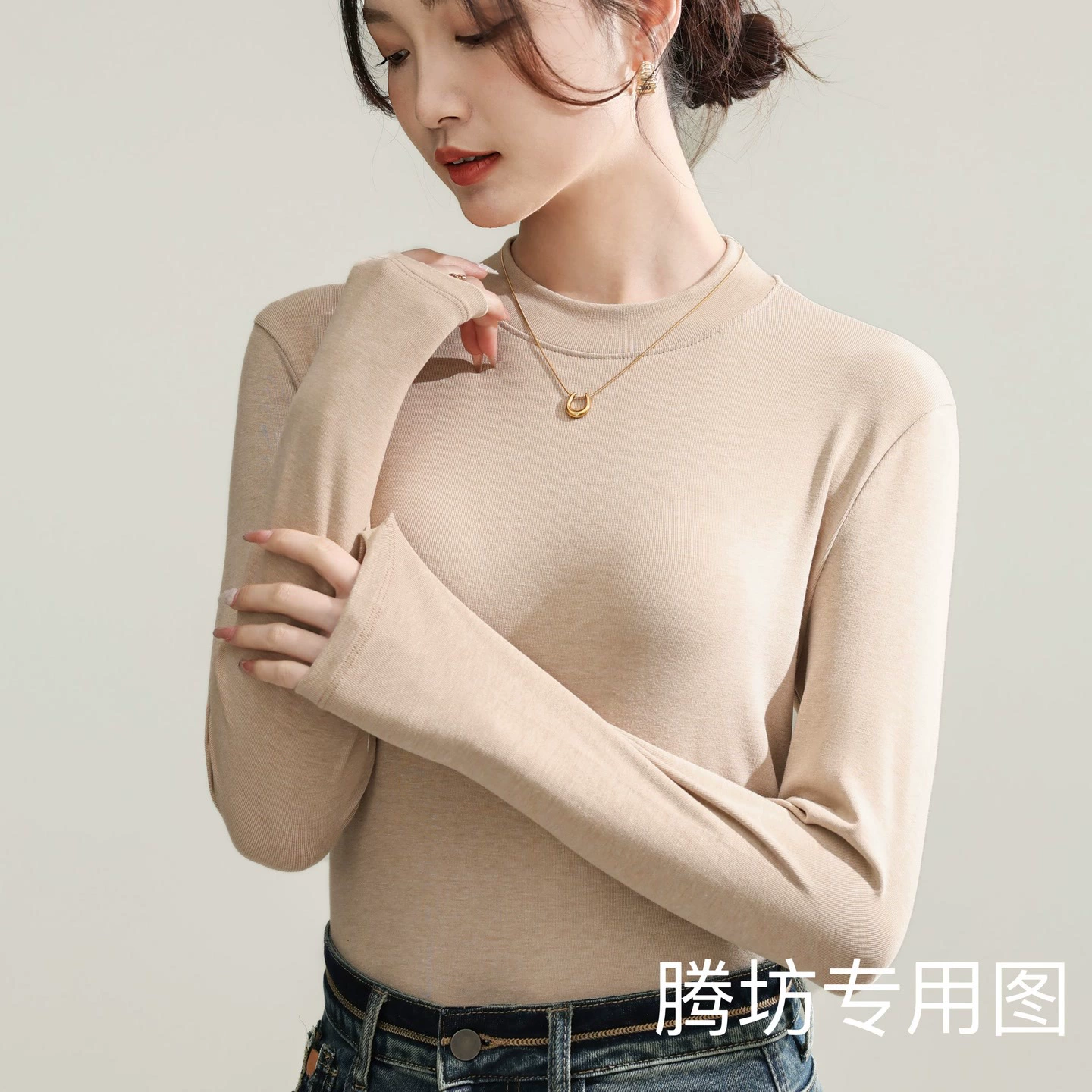 Женская качественная рубашка с небольшим воротником можно носить снаружи осенью и зимой, новый тонкий темперамент, сплошной цвет, футболка с длинными рукавами 802