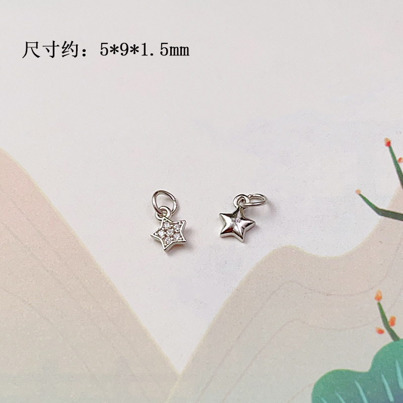 DIY Accessories S925 Silver Gold-Plated Small Drop Necklace Pendant Bracelet Charm Bead Spacer Loose Beads Jewelry Materials