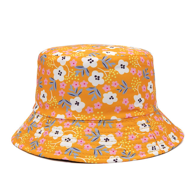 Sombrero de Sol de verano Sombrero de cubo de pato amarillo reversible para hombres