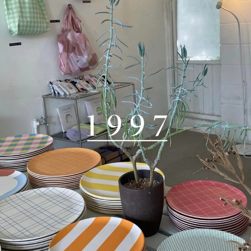 Canada XeniaTaler bamboo fiber plate environmentally friendly children's tableware drop-resistant Plaid fruit breakfast geometric map