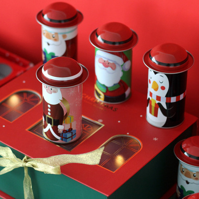 2022金幣小禮盒零食禮品鐵盒新年貨聖誕節送人送小朋友兒童可DIY