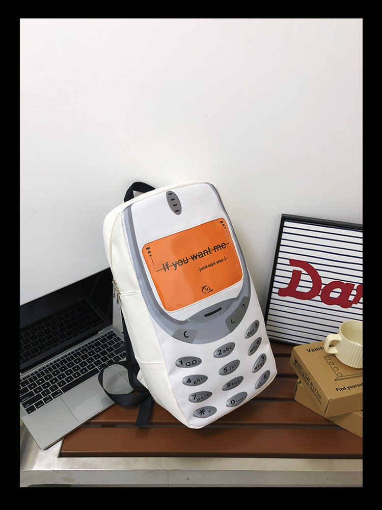 Double Shoulder Straps Strap Type Waterproof 22 Inches Mobile Phone Casual Travel School Backpack