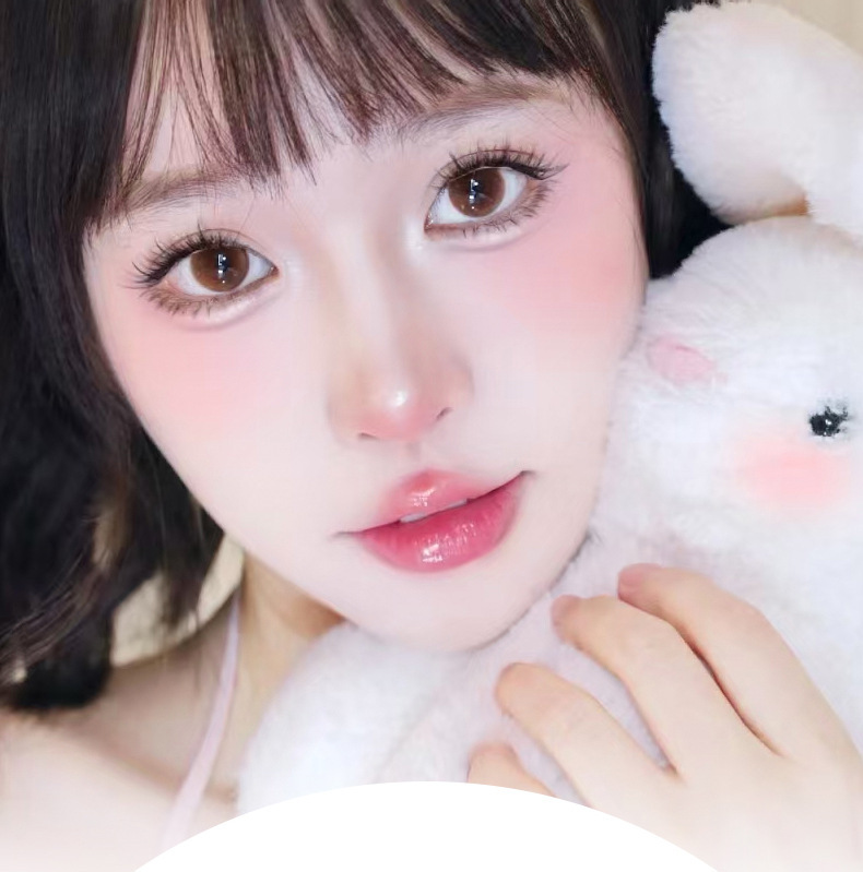 Makeup xixi: Warm and sweet pink cheek blush, low saturation, energetic and girlish swelling, Peach color, brightening, contouring, matte blush Item Picture