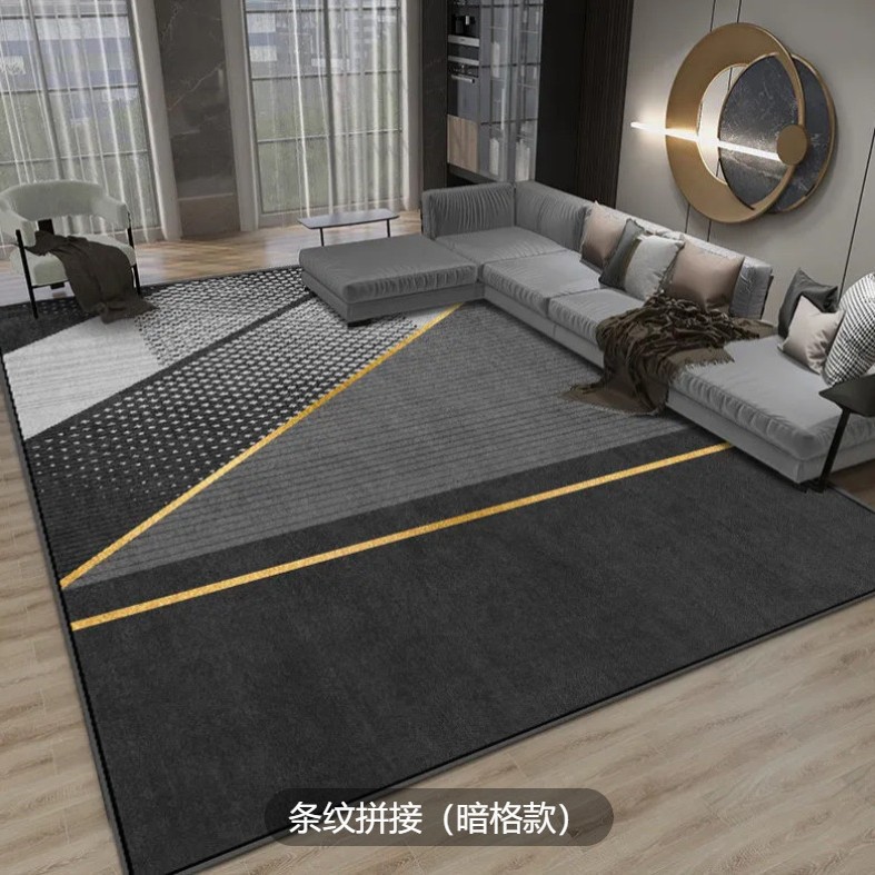 Italiano minimalista cristal terciopelo ins estilo sala de estar alfombra absorbente dormitorio cama manta sala de estar baño piso mat