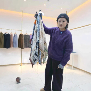 Silk Cashmere Square Versatile Fashion