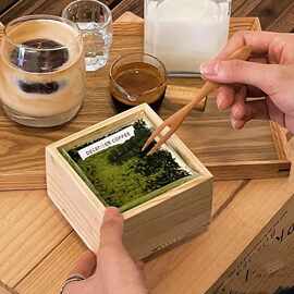 日式正方形创意甜品盒木质糕点碗慕斯盒下午茶蛋黄酥方盒烘培容器