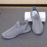 T01 Giày nam dệt flyknit - Xám [Hộp]