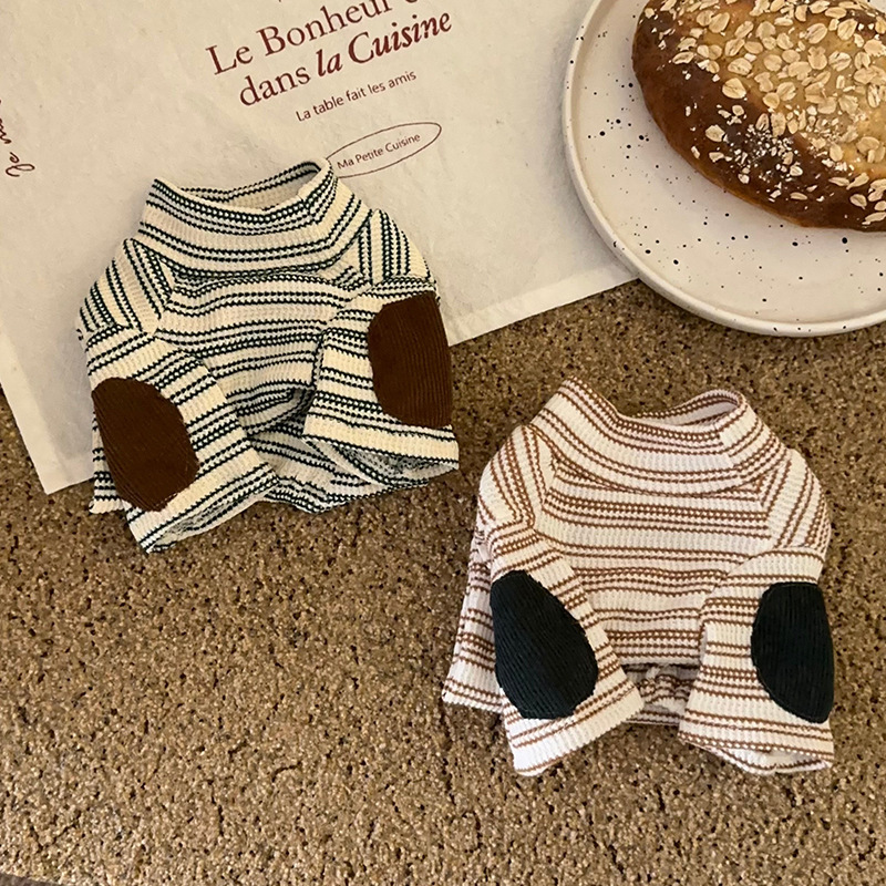 Dog Clothes Knitted Cotton Bottoming Shirt Yorkshire Schnauzer Maltese Cat Pet Clothes Pet Dog