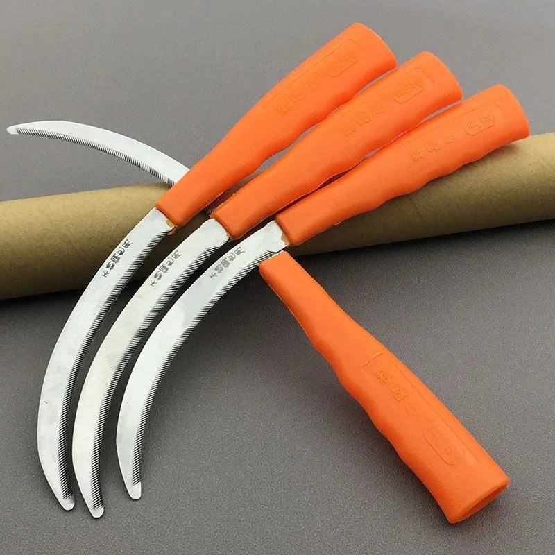 割草镰刀割韭菜除草神器高猛钢锄草刀弯月刀打草农用割水稻小禾刀