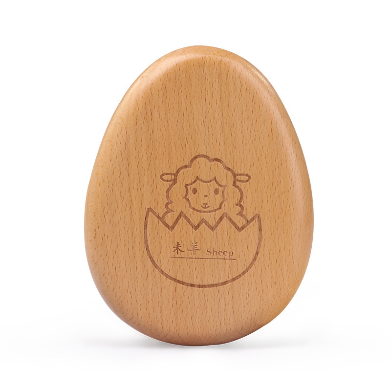 Caja de almacenamiento de dientes de leche de madera personalizada para niños manzana huevo umbilical cabello fetal caja recuerdos de cabello fetal caja de almacenamiento
