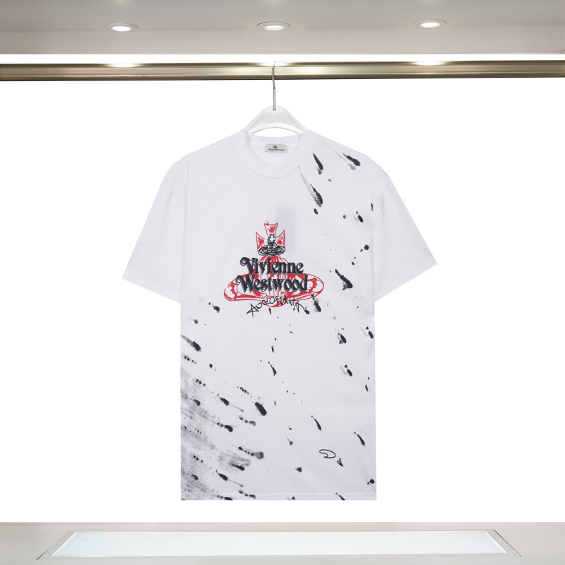 国境を越えた25ss夏の新型230グラムの双糸綿はアルファベットロゴで男女の同じファッションtシャツを刺繍している|undefined
