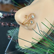 I 10395 Zircon Nose Clip ͭ���ʯ�Ǽ� ŷ���羳����ѷ����