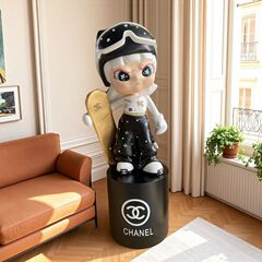1.3m Zuijie スキートレンディフィギュア高級インターネットセレブリリビングルームフロアオーナメントルーム