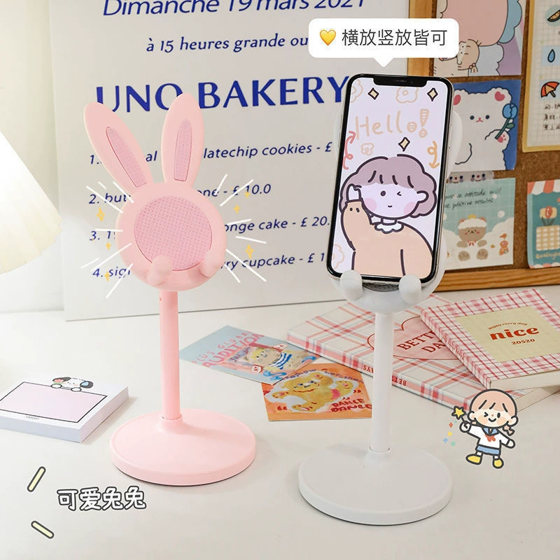 Настольный многофункциональный подъемный Регулируемый Кронштейн для мобильного телефона Rabbit креативный мультяшный кронштейн для кролика с милым кроликом