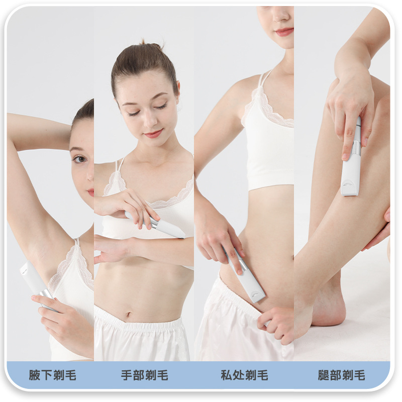 Mujeres multifuncionales aparatos de afeitado de corte de cabello personal afeitador eléctrico afeitador de pies recortador de pelo nasal al por mayor image 4