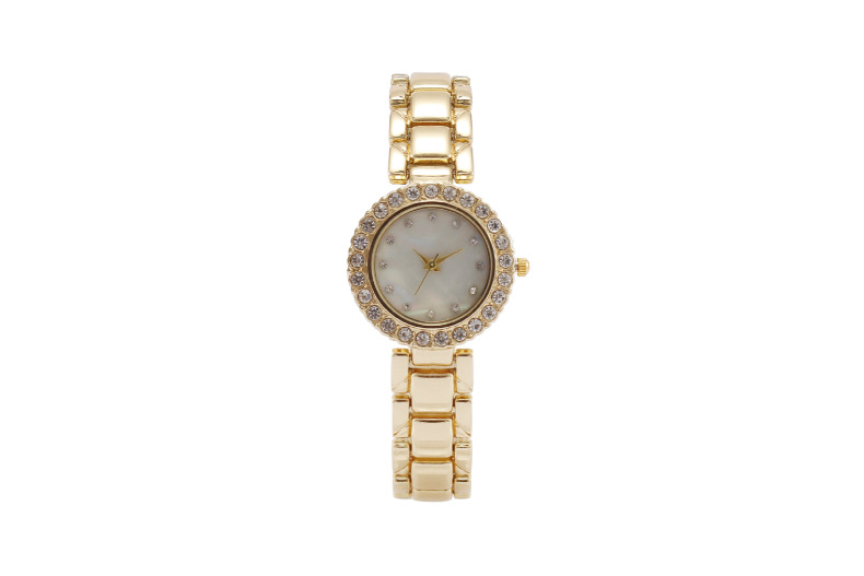 55g Weight Tempered Glass Mirror Material Alloy Strap Material Watch Classification Pointer Display Type Jewelry Buckle Buckle Style Round Dial Shape Daily Occasion Quartz Movement Geometric Pattern All Seasons Season Women's Gender Simple Style Style Simple Style Geometric Jewelry Buckle Quartz Watch Women's Watches 5