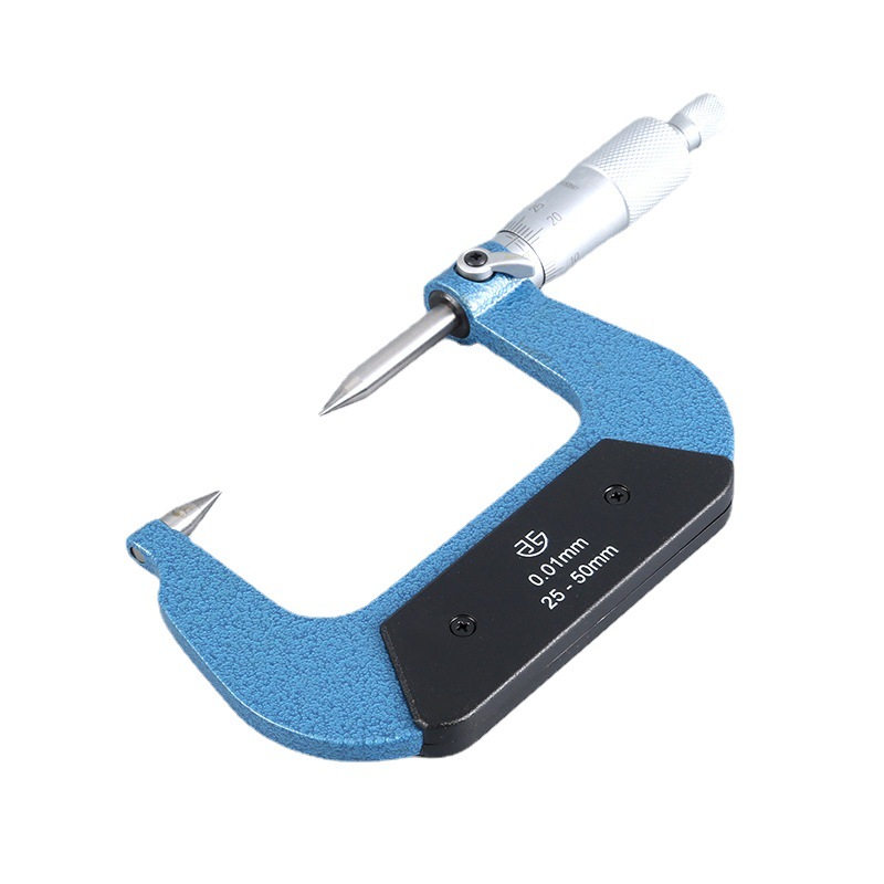 批发青量牌量具 双尖头机械千分尺 0-25 200-41-000千分尺测微器