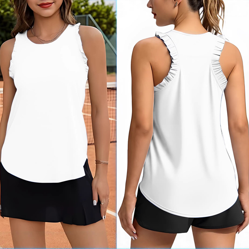 Amazon Women's Sleeveless Sports Top Breathable Lightweight Sports Tennis Yoga Shirt Sports Running Vest for Women Amazon Women's Sleeveless Sports Top Breathable Lightweight Sports Tennis Yoga Shirt Sports Running Vest for Women