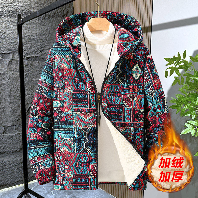 冬季男装棉服加厚羊羔绒外套棉袄韩版大码连帽潮流男士棉衣防寒服
