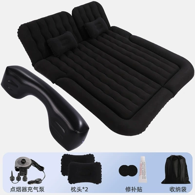Trunk Sleeping Mat, Vehicle-mounted inflatable bed - suv-black-trunk-back-seat-with-long-pier