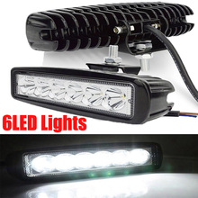 18W Car Working Light Bar 6LED Car Lights Spotlight Auto跨境