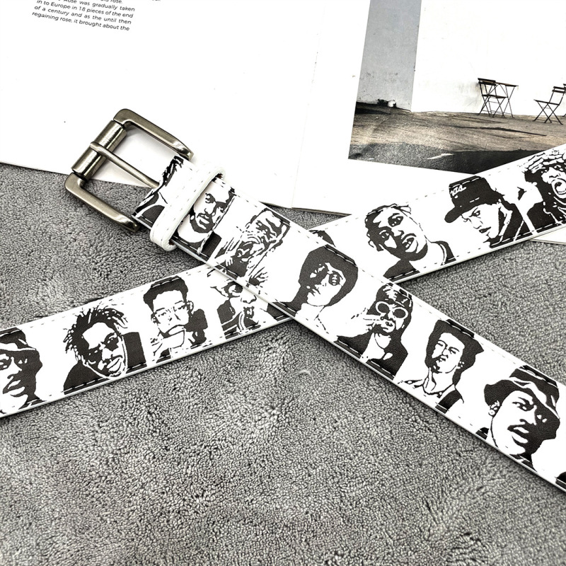 LIBERAFIT"30"人像手绘皮带newvintage腰带美式复古ERD新vintage|undefined