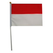 【跨境专供】印度尼西亚14*21手摇旗户外广告小旗帜定做大选小旗