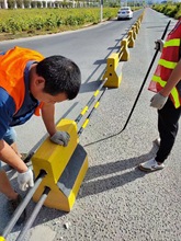 水泥墩子混凝土道路撞护隔离石马分流护栏交通设施广东莞广州