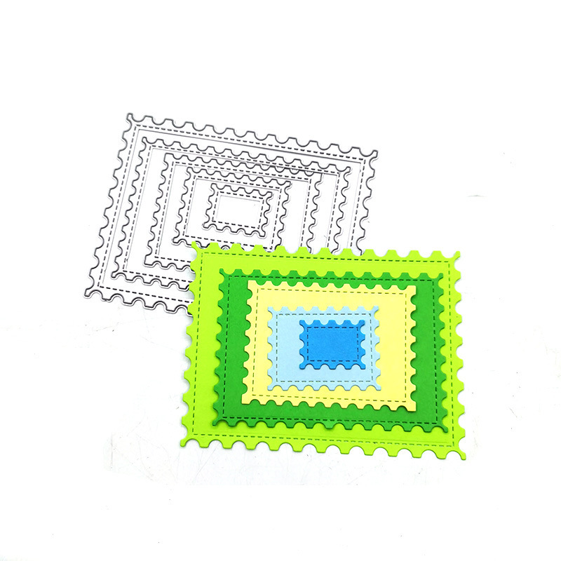 scrapbooking DIY cutting carbon steel die embossing die template geometric rectangular frame