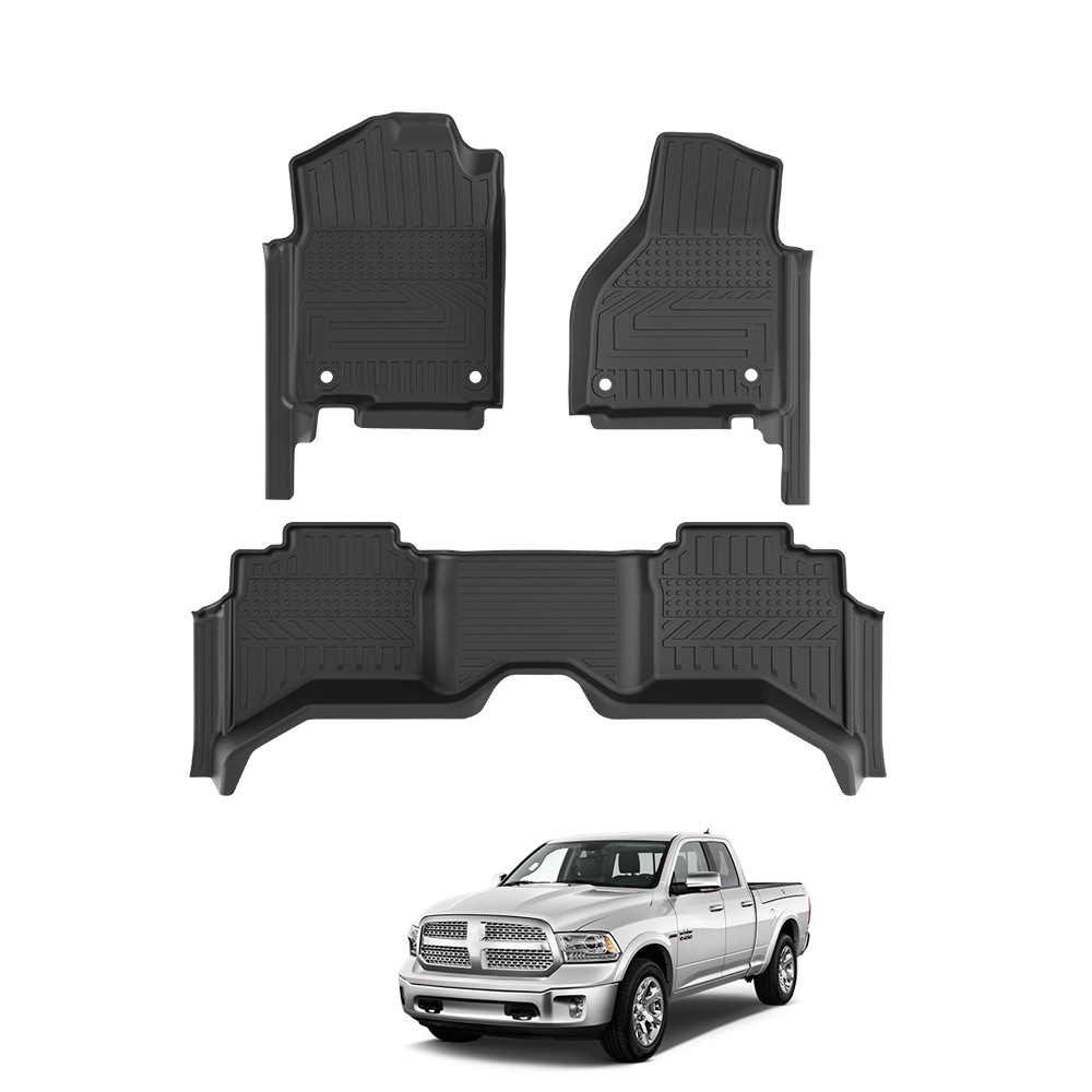 Adecuado para alfombrillas de coche Dodge especial impermeable Dodge RAM 1500 Floor mat todo incluido almohadilla de pie Tpe