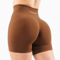 アルファレテヨガショートパンツ夏フィットネストレーニングタイツヒップアップウエストアウトドアランニングハートモートパンツ
