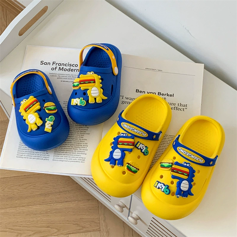 Детские тапочки EVA Woo Динозавры пещерные туфли мультяшные домашние дети