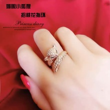 丽晶饰品狐狸戒指女网红小众设计食指装饰品个性时尚夸张指环