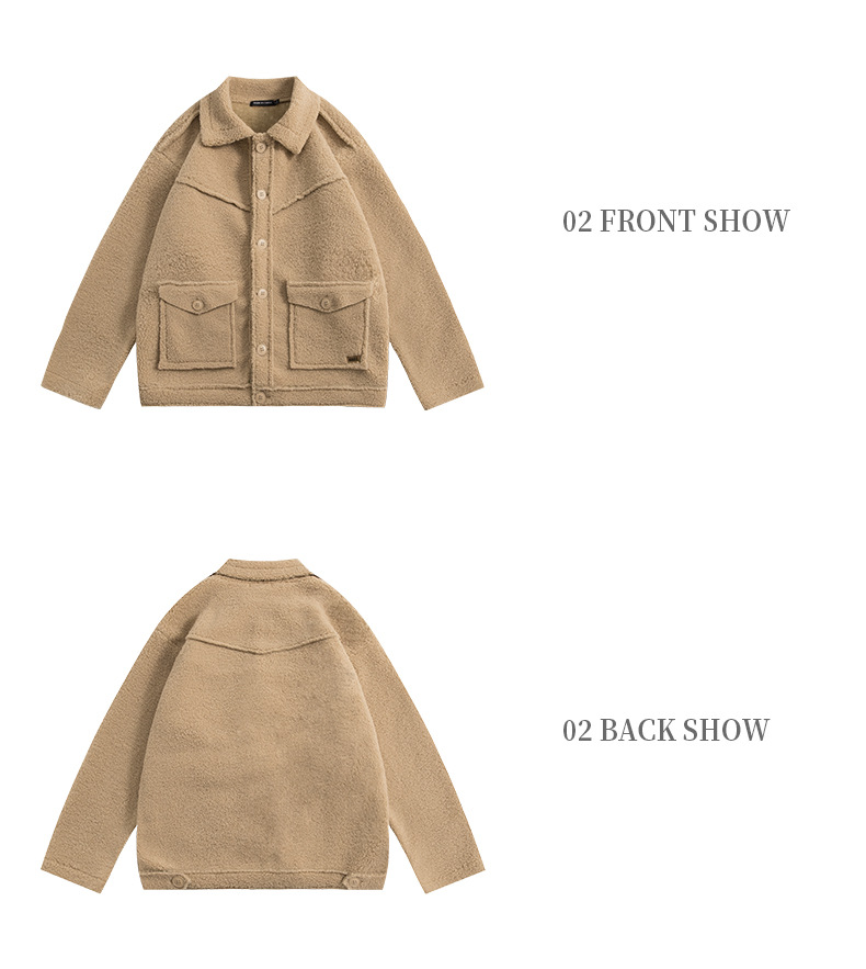 Women's Coat Simple Chic Lapel Collar Lightweight Cotton Jacket_voghion.com