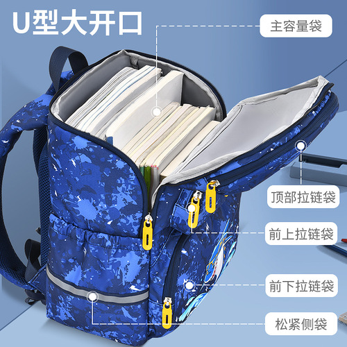 Sesame Baby New School Bag for Primary School Students, Cartoon Cute Girls School Bag for Boys Grades 1-3-6, Lightweight Backpack