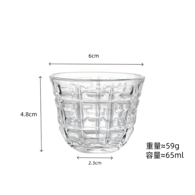 Conjunto de tazas de té de vidrio tazas de té de kung fu tazas de té de vidrio tazas pequeñas tazas de té mini transparentes tazas de té resistentes al calor