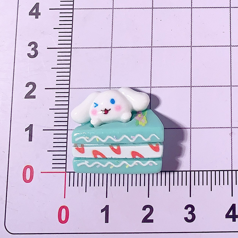 Nuevos dibujos animados Sanrio pastel de helado DIY accesorios de resina accesorios para el cabello estuche de teléfono móvil parches hechos a mano pegatinas de botones de zapatos