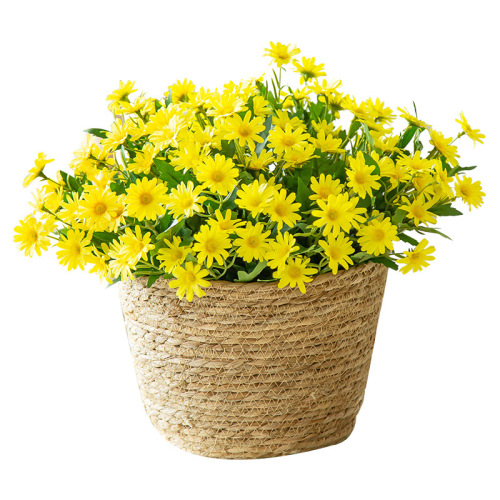 24-piece Chrysanthemum Simulation Flower White Chrysanthemum Bouquet Pastoral Wild Chrysanthemum Artificial Flower Chamomile Decoration Silk Flower Arrangement