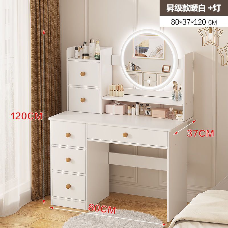 Теплый белый-80, шесть дверей, один стол + лампа